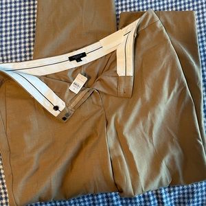 Ann Taylor Tan Slacks, size 18, midrise, the straight, curvy size, NWT